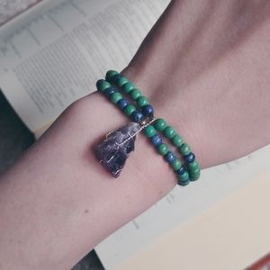 Stone and Brazilian Amethyst bracelet